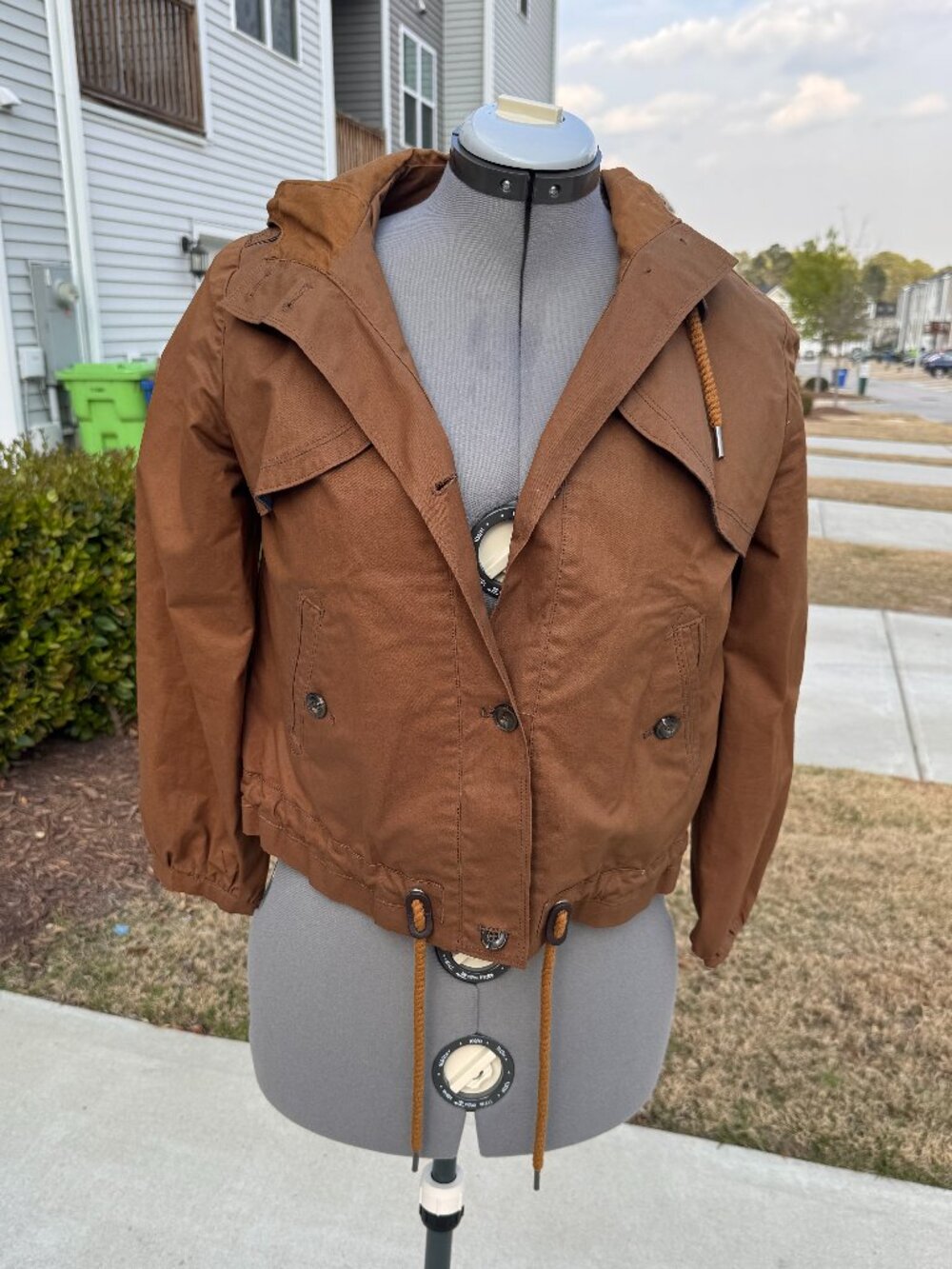 Daughters Of The Liberation Anthropologie Climatic Cropped Anorak SIZE 6